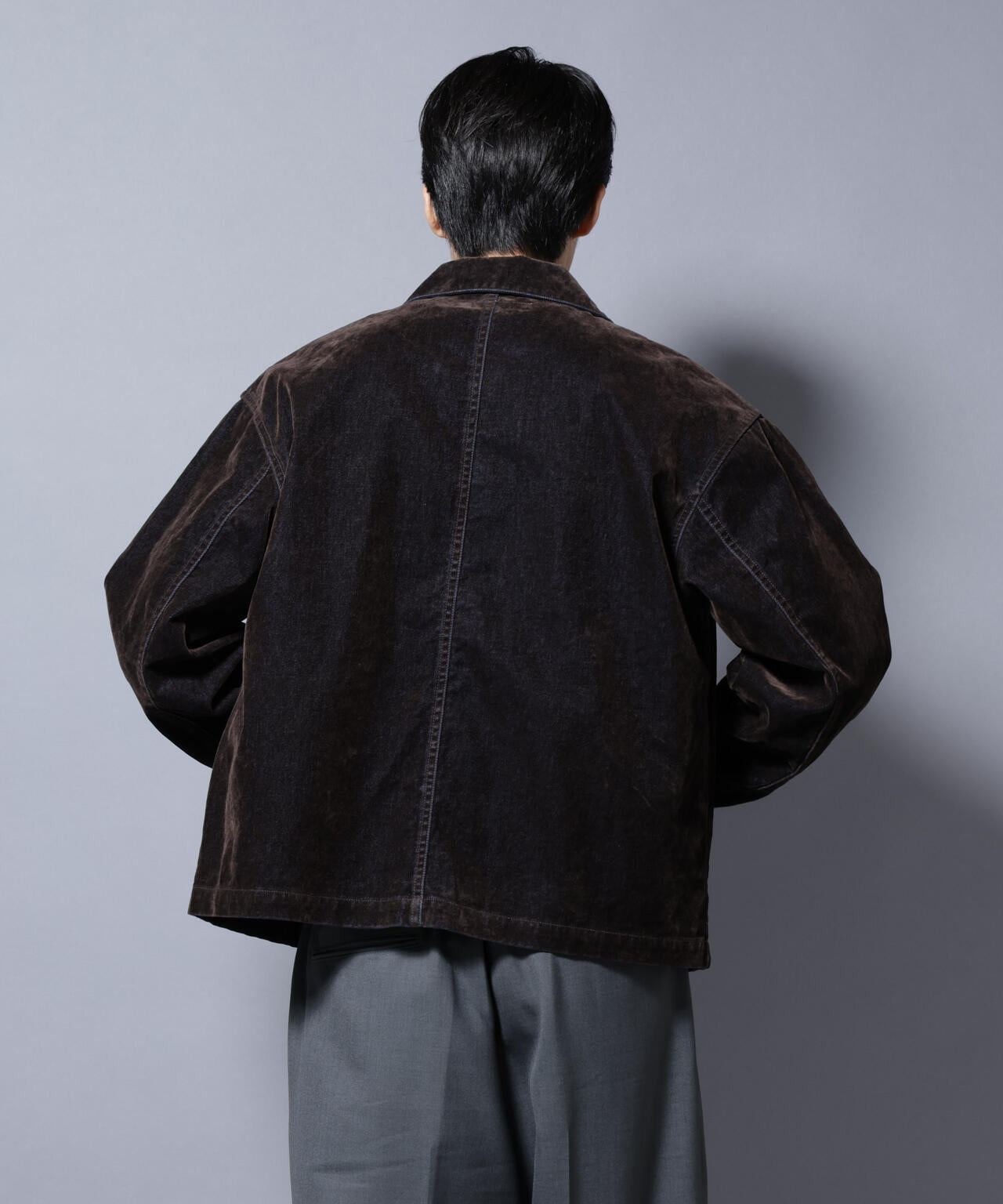 フロッキーデニム スポーツジャケット