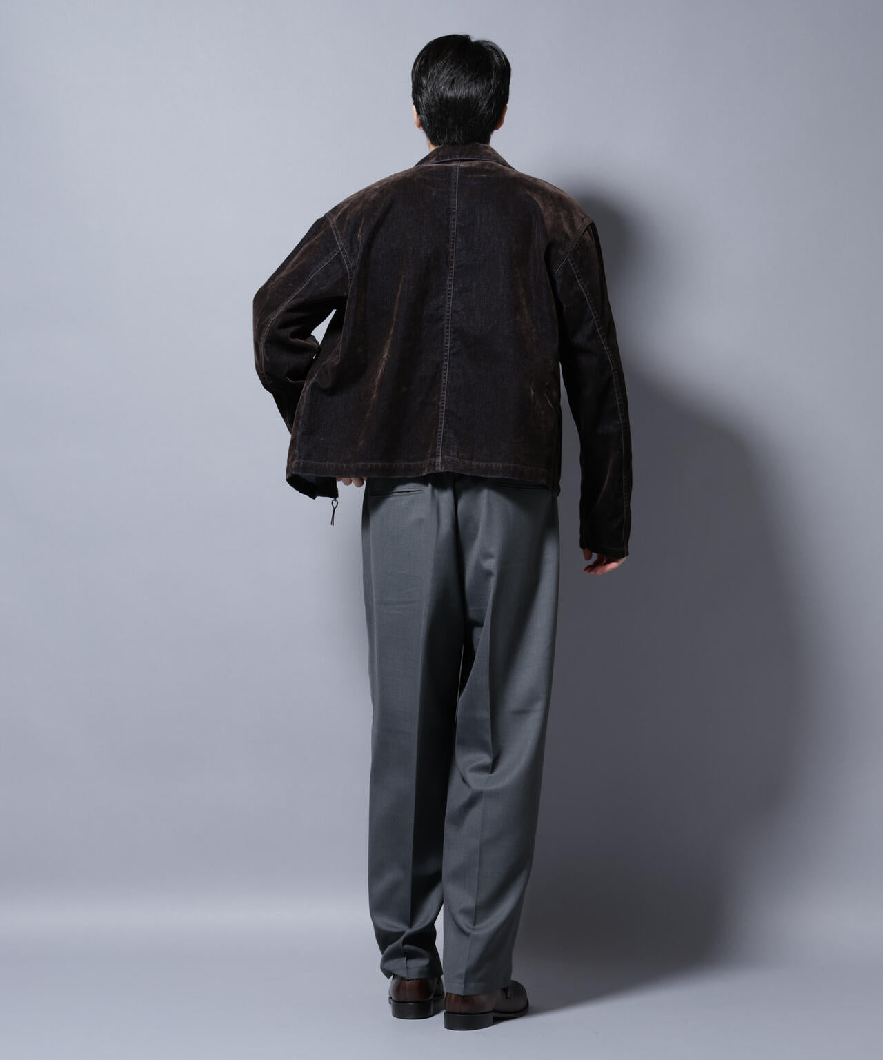 フロッキーデニム スポーツジャケット