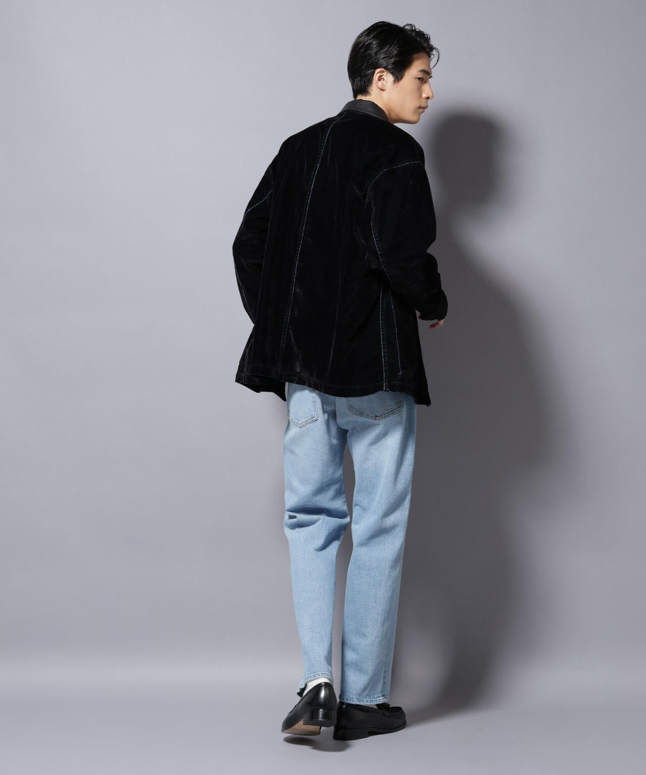 フロッキーデニム オーバージャケット