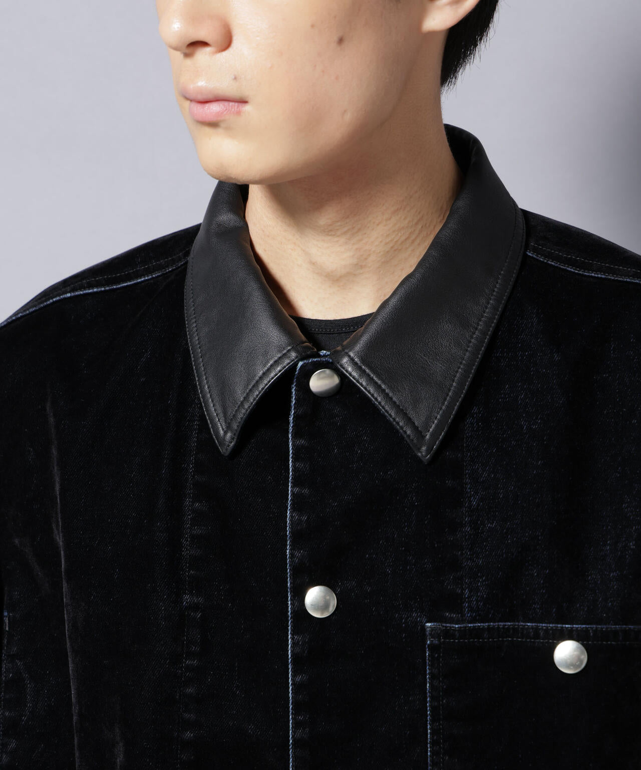 フロッキーデニム オーバージャケット