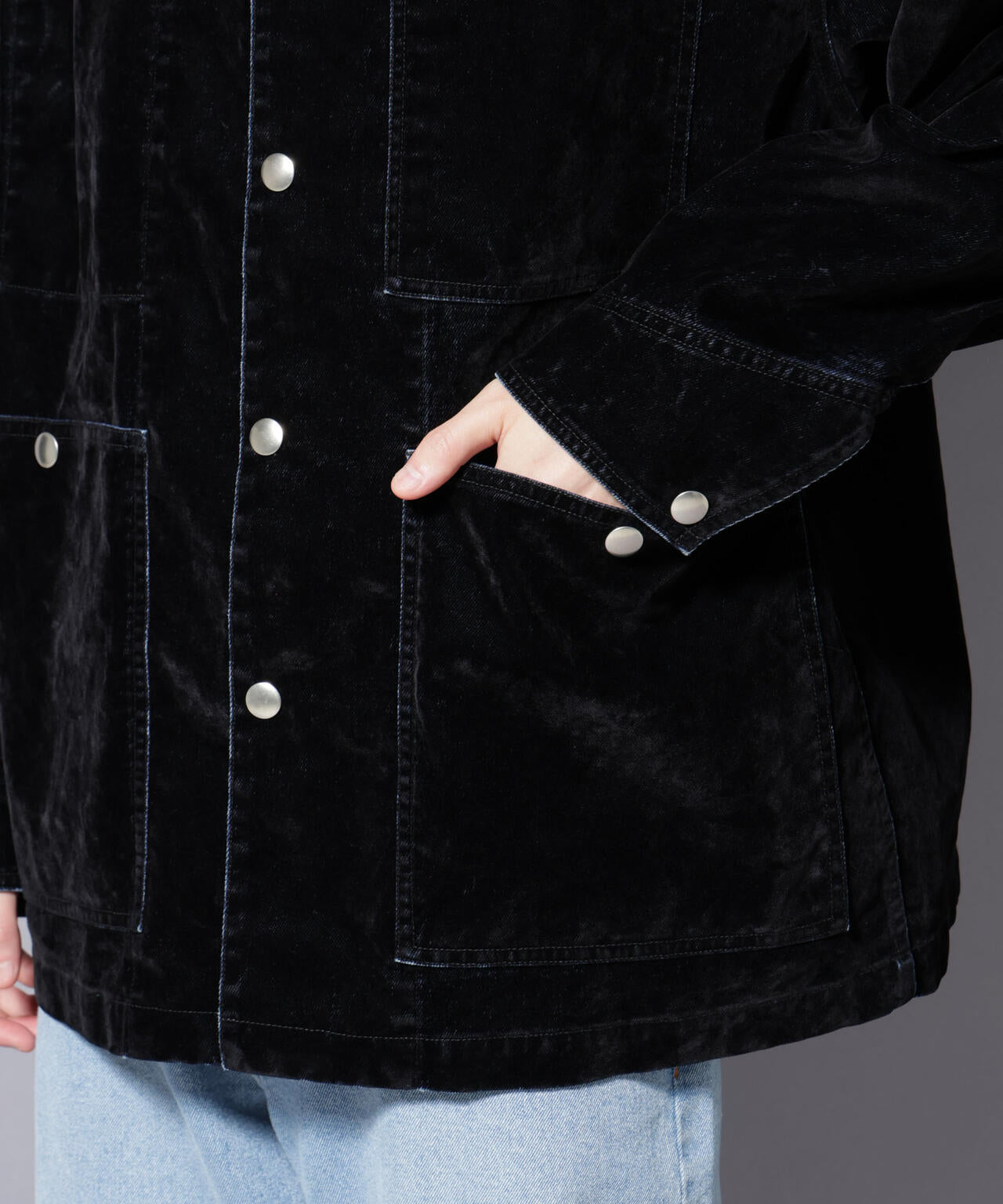 フロッキーデニム オーバージャケット