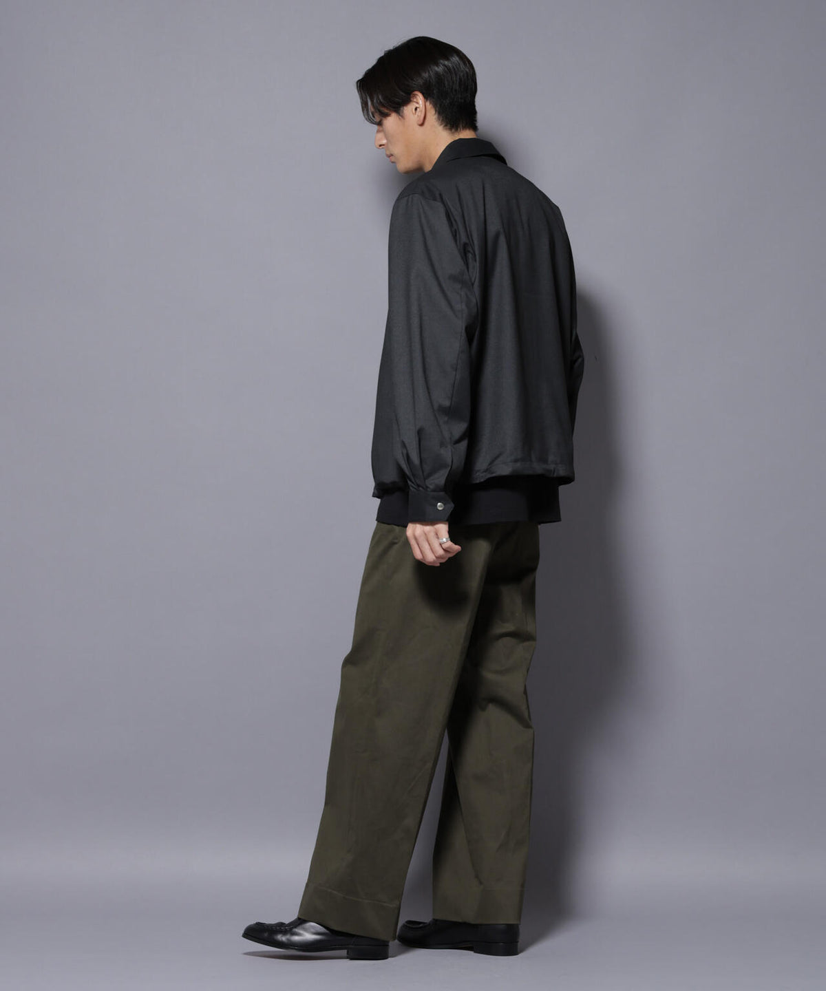 DELEGANTE エアリーサキソニーコーチジャケット