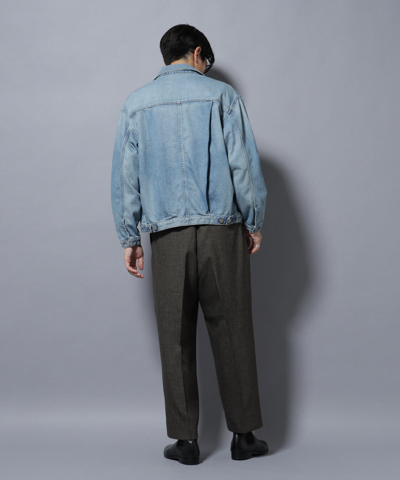 AUTHENコラボ SILKNIZED DENIM トラッカージャケット(セットアップ可)
