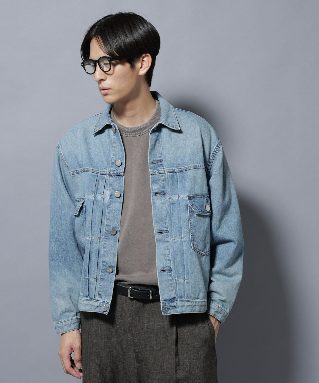 AUTHENコラボ SILKNIZED DENIM トラッカージャケット(セットアップ可)