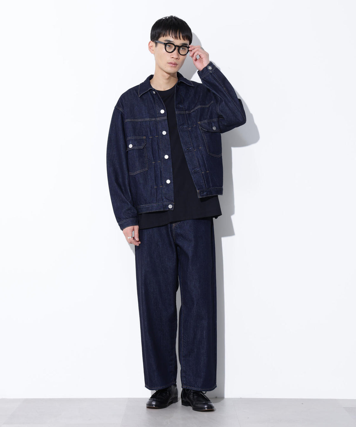 AUTHENコラボ SILKNIZED DENIM トラッカージャケット(セットアップ可)