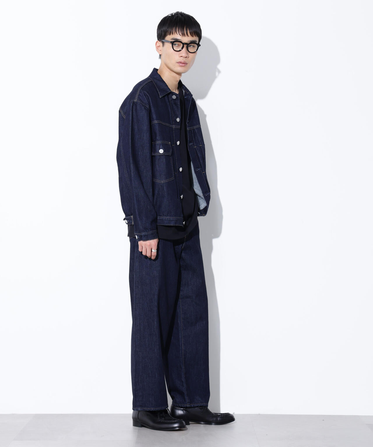 AUTHENコラボ SILKNIZED DENIM トラッカージャケット(セットアップ可)