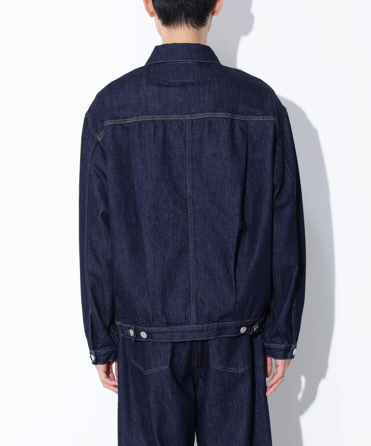 AUTHENコラボ SILKNIZED DENIM トラッカージャケット(セットアップ可)
