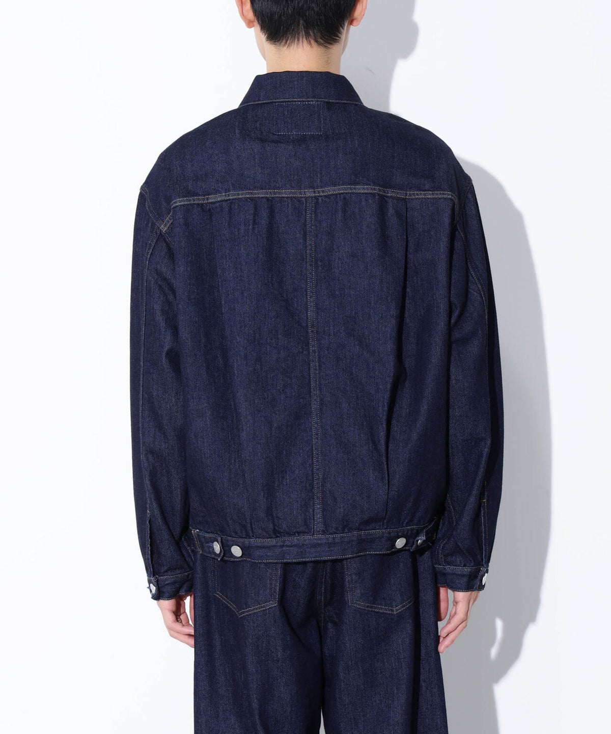 AUTHENコラボ SILKNIZED DENIM トラッカージャケット(セットアップ可)