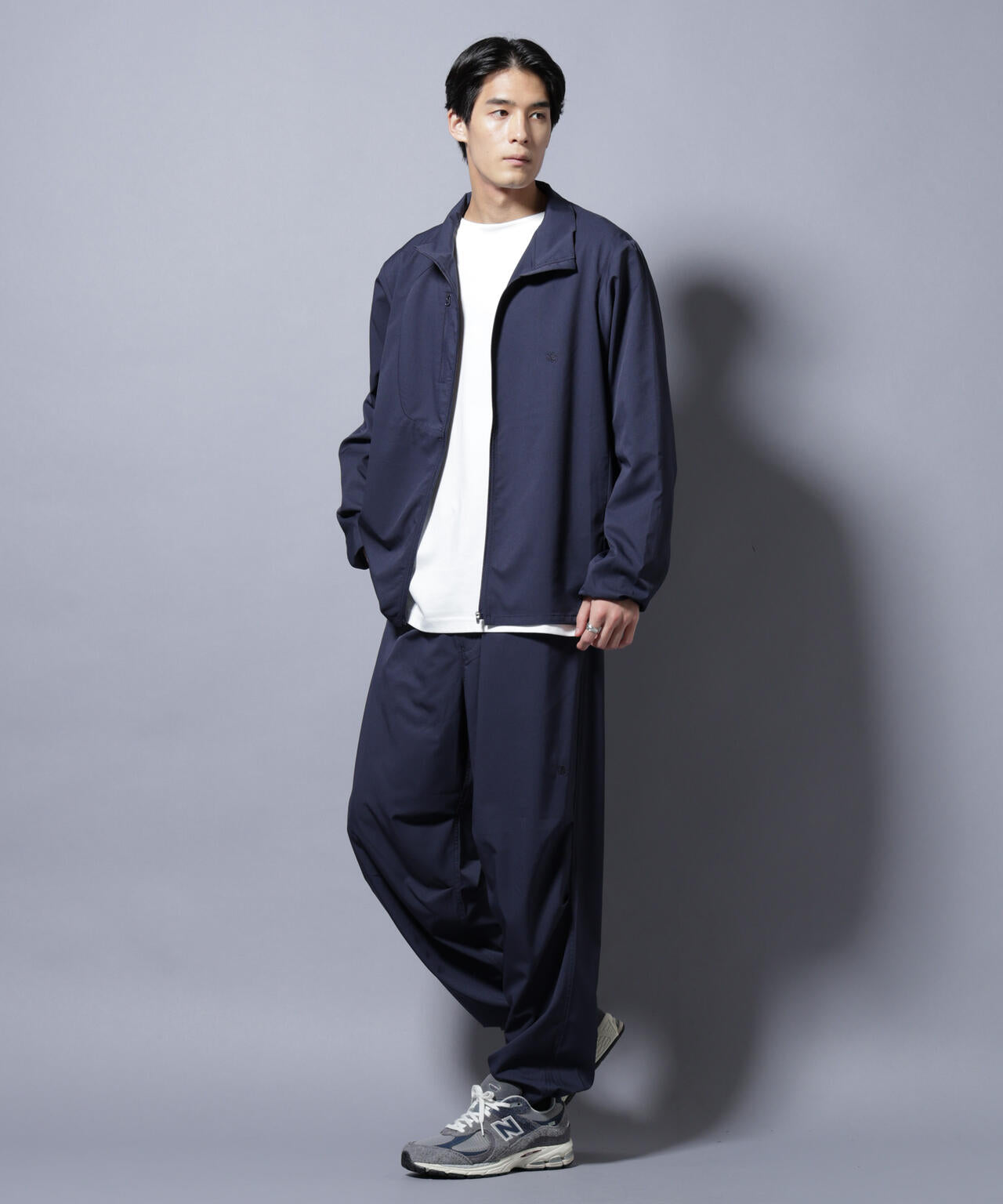 「NJ/CLUB」ワンポイントロゴトラックジャケット