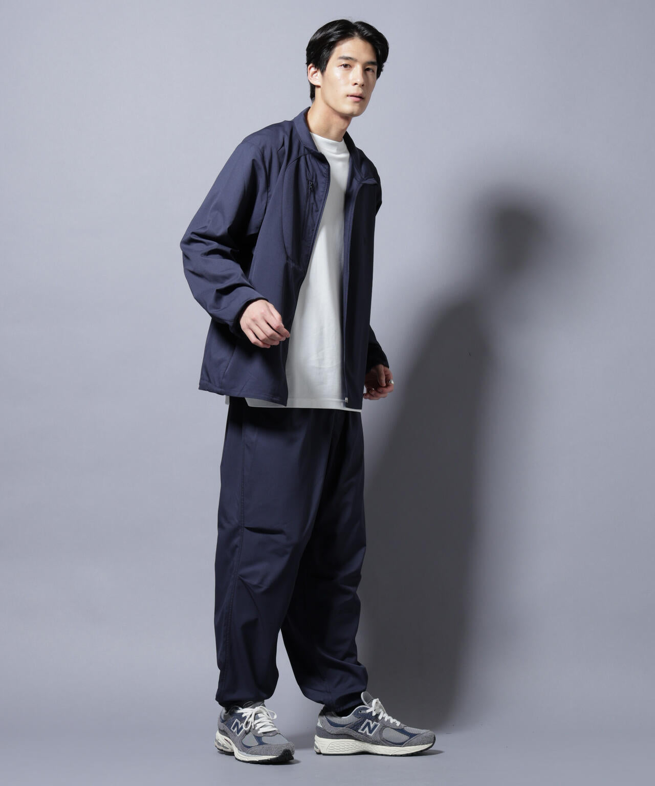 「NJ/CLUB」ワンポイントロゴトラックジャケット