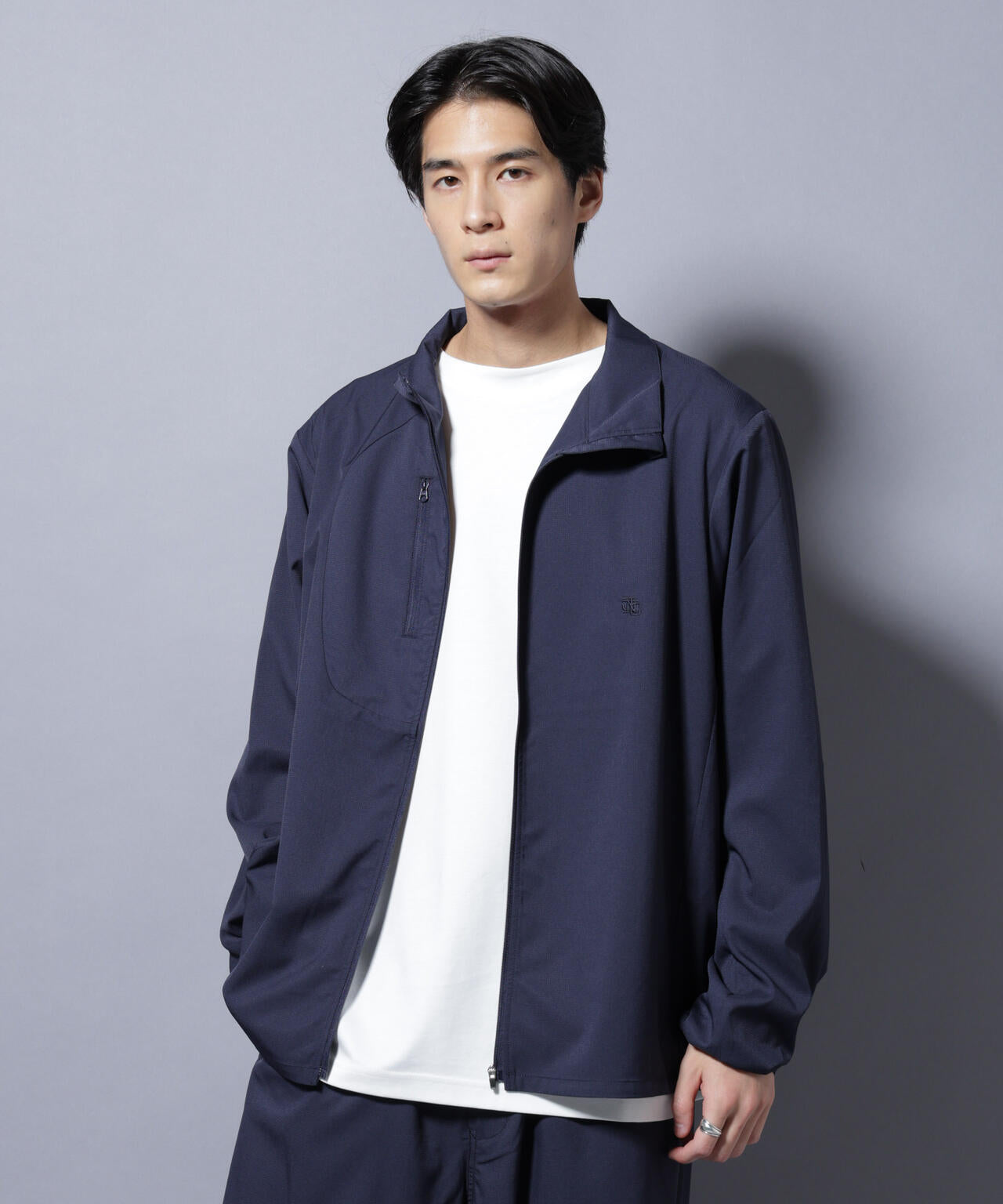 「NJ/CLUB」ワンポイントロゴトラックジャケット