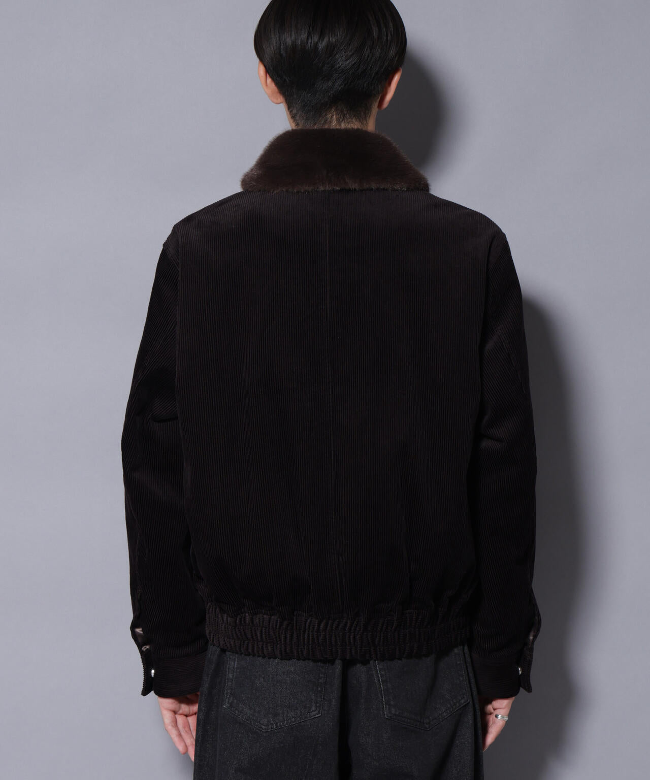 アタッチドカラー コットンコーデュロイブルゾン