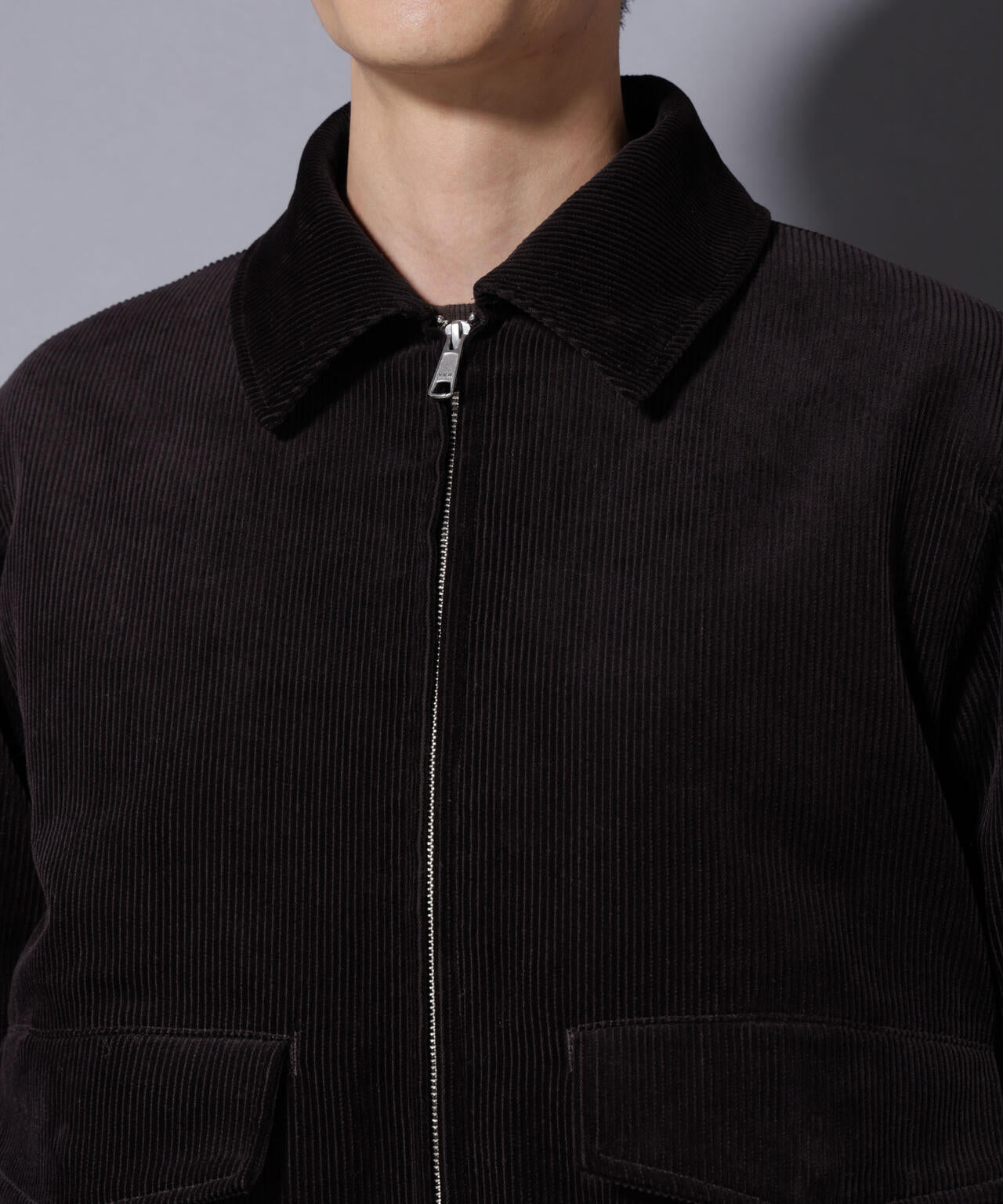 アタッチドカラー コットンコーデュロイブルゾン