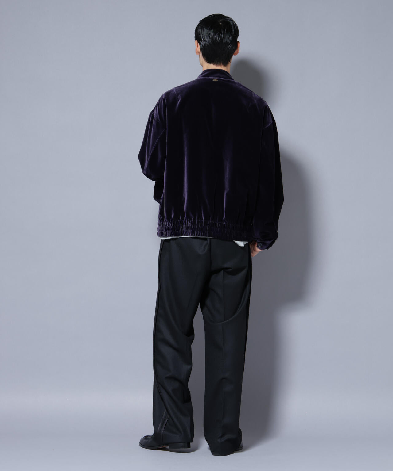 「ASSEMBLANC」 コットンシルクベルベットブルゾン