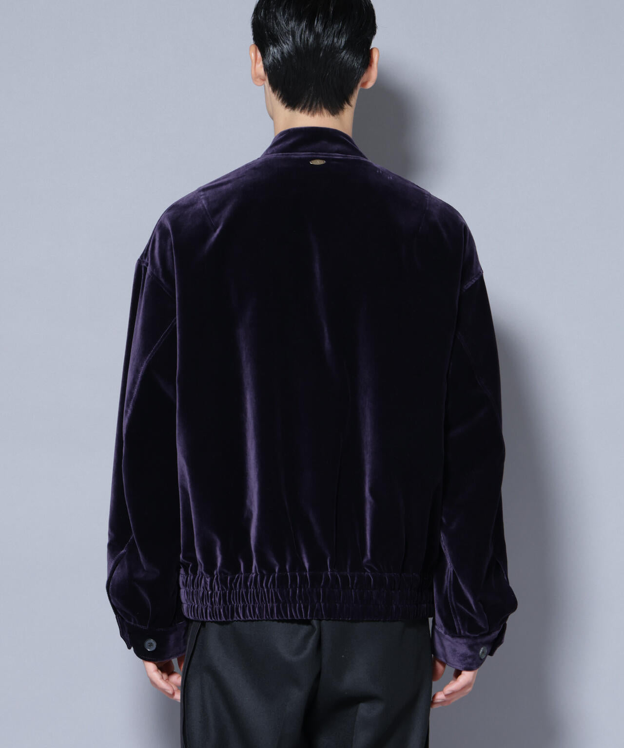 「ASSEMBLANC」 コットンシルクベルベットブルゾン