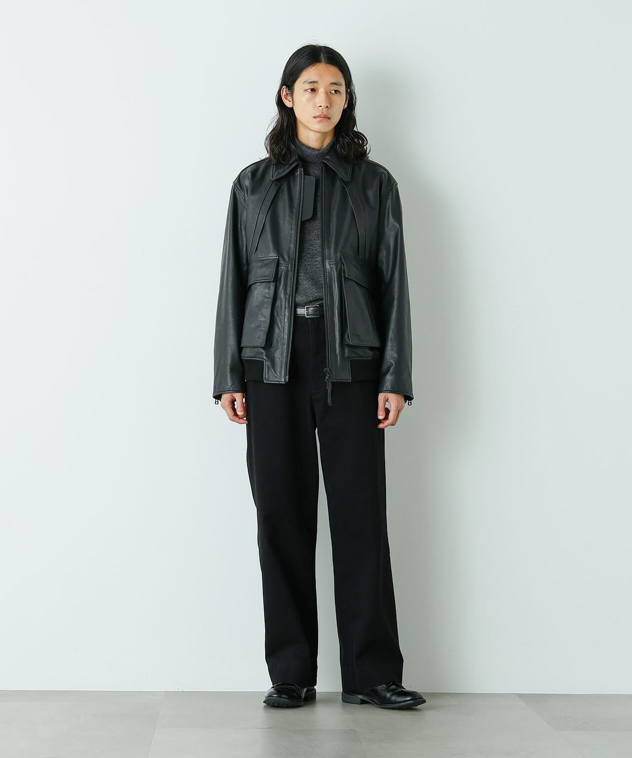 「HOTEL PALACE」 シングルライダース レザーJKT