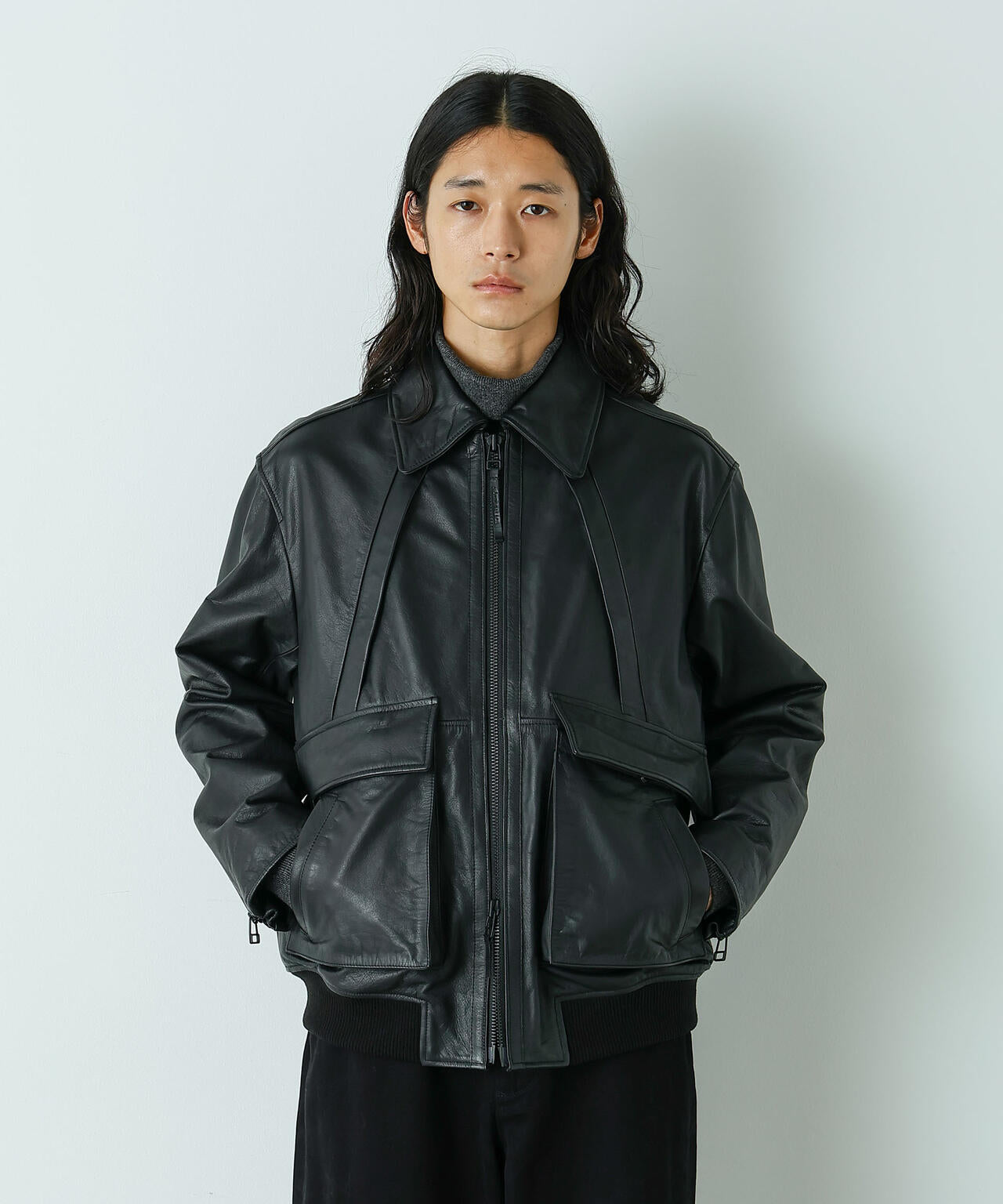 「HOTEL PALACE」 シングルライダース レザーJKT