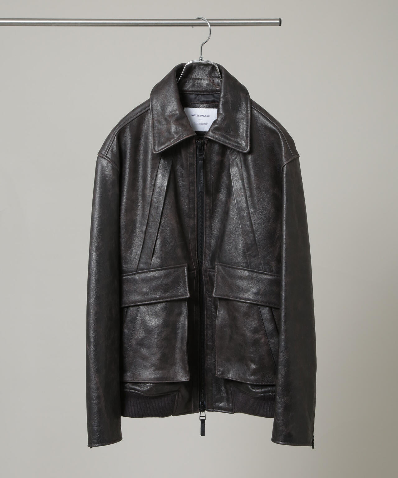 「HOTEL PALACE」 シングルライダース レザーJKT
