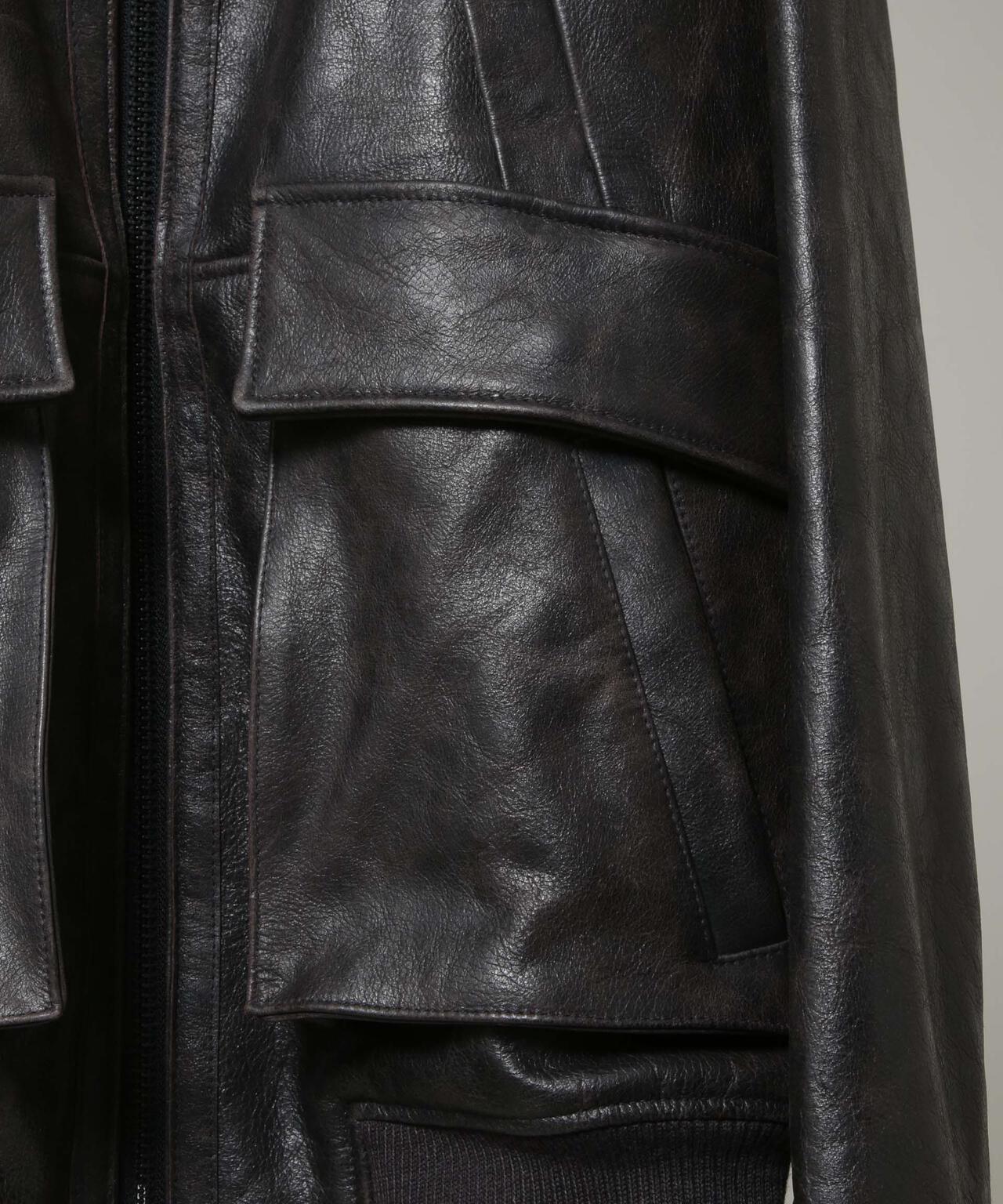 「HOTEL PALACE」 シングルライダース レザーJKT