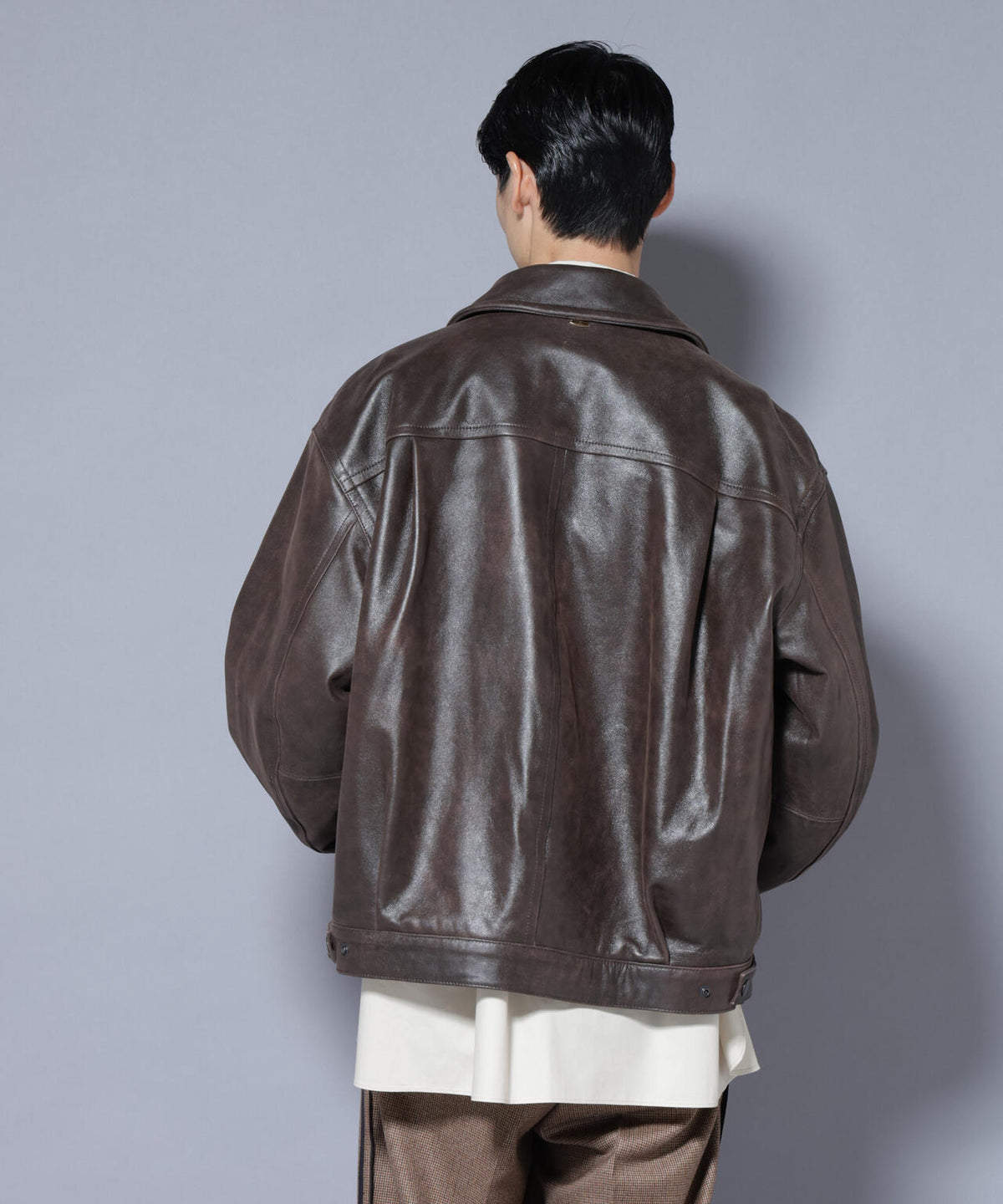 「ASSEMBLANC」 ディストレスシープバルーンボンバージャケット