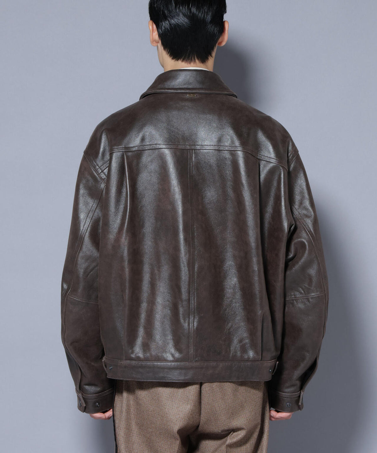 「ASSEMBLANC」 ディストレスシープバルーンボンバージャケット