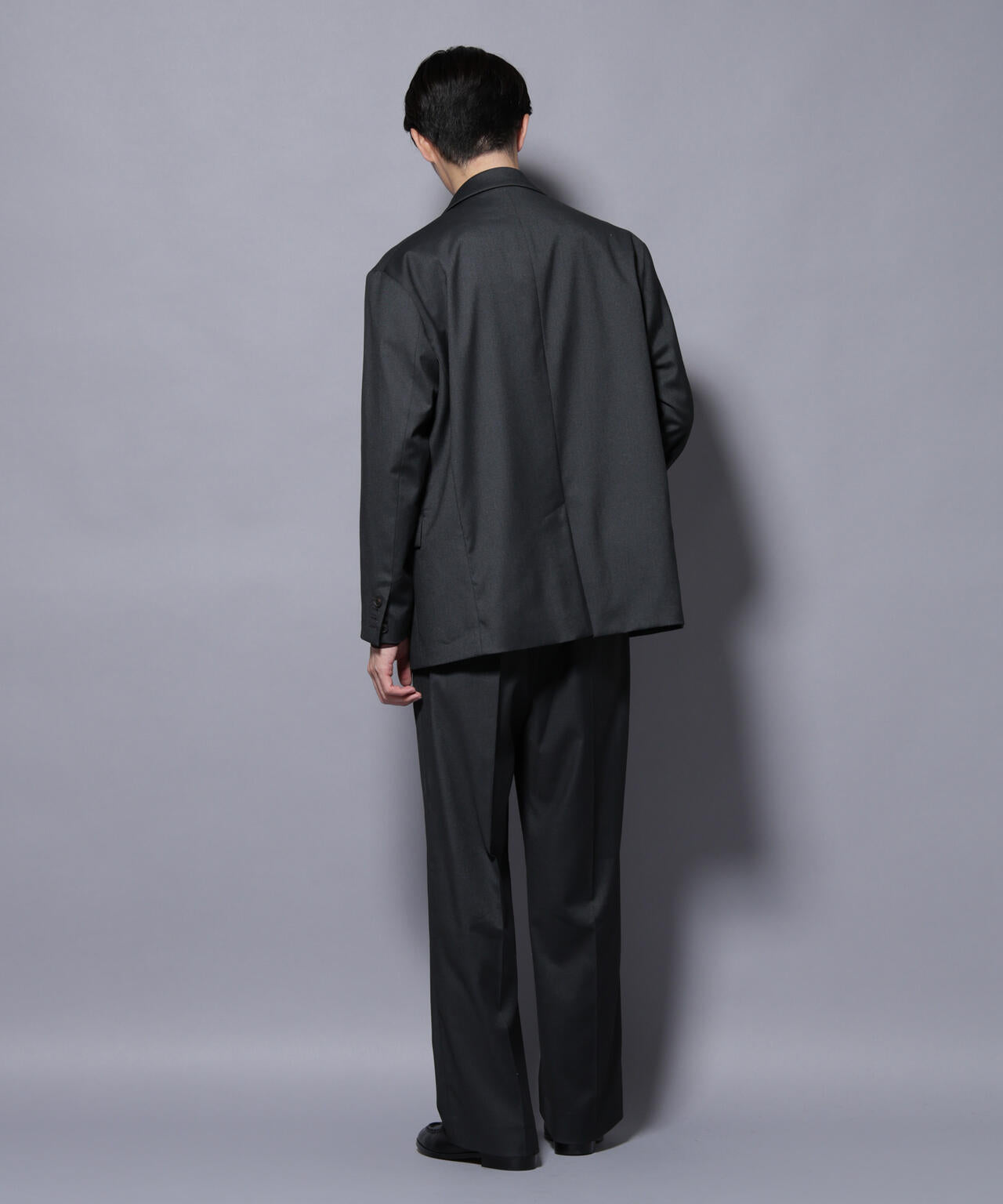 DELEGANTEエアリーサキソニー グリッターストライプテーラードジャケット(セットアップ可)