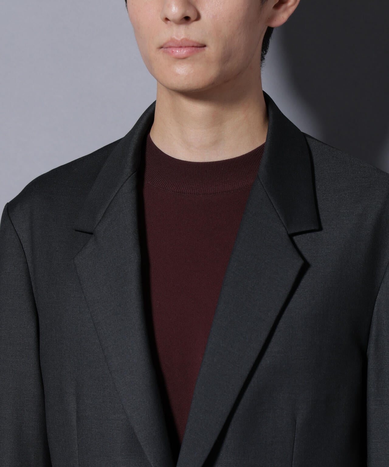 DELEGANTEエアリーサキソニー グリッターストライプテーラードジャケット(セットアップ可)