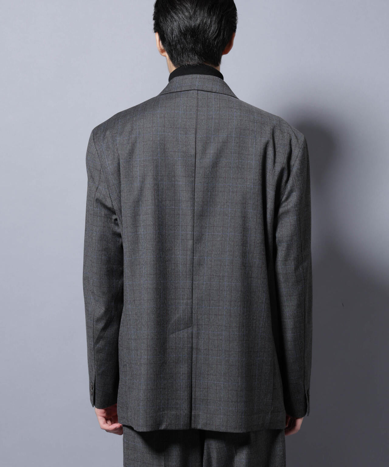 DELEGANTE グレンチェックW-Brethted ジャケット(セットアップ可)