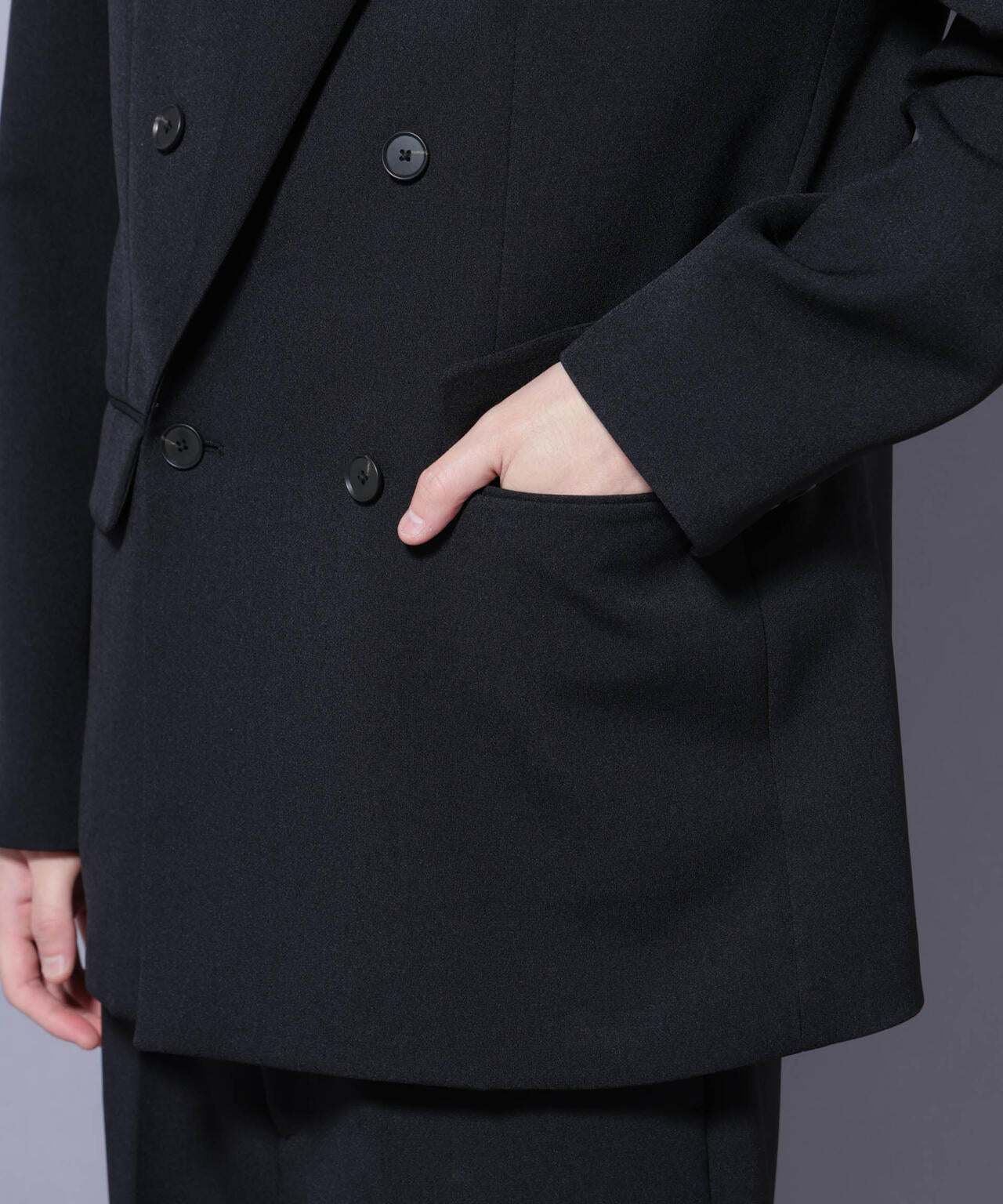 Reflax(R) ダブルクロスウェザーダブルブレストジャケット(セットアップ可)