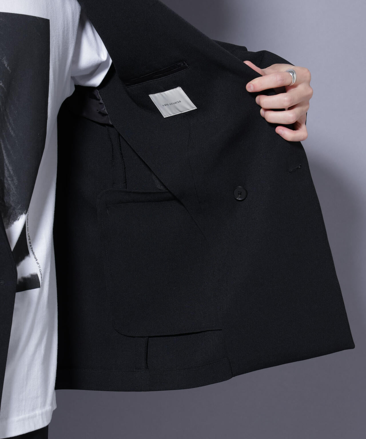 Reflax(R) ダブルクロスウェザーダブルブレストジャケット(セットアップ可)