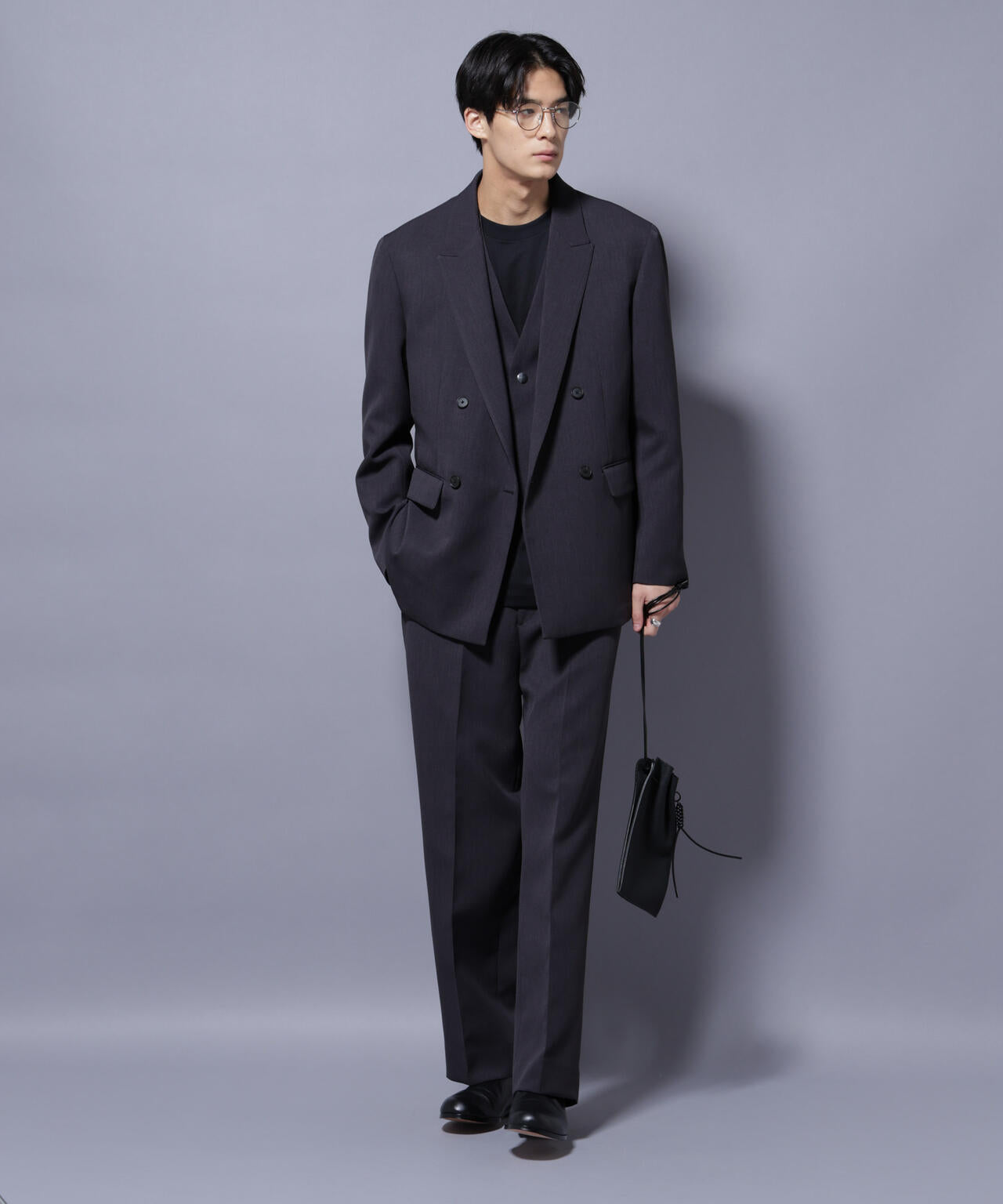 Reflax(R) ダブルクロスウェザーダブルブレストジャケット(セットアップ可)