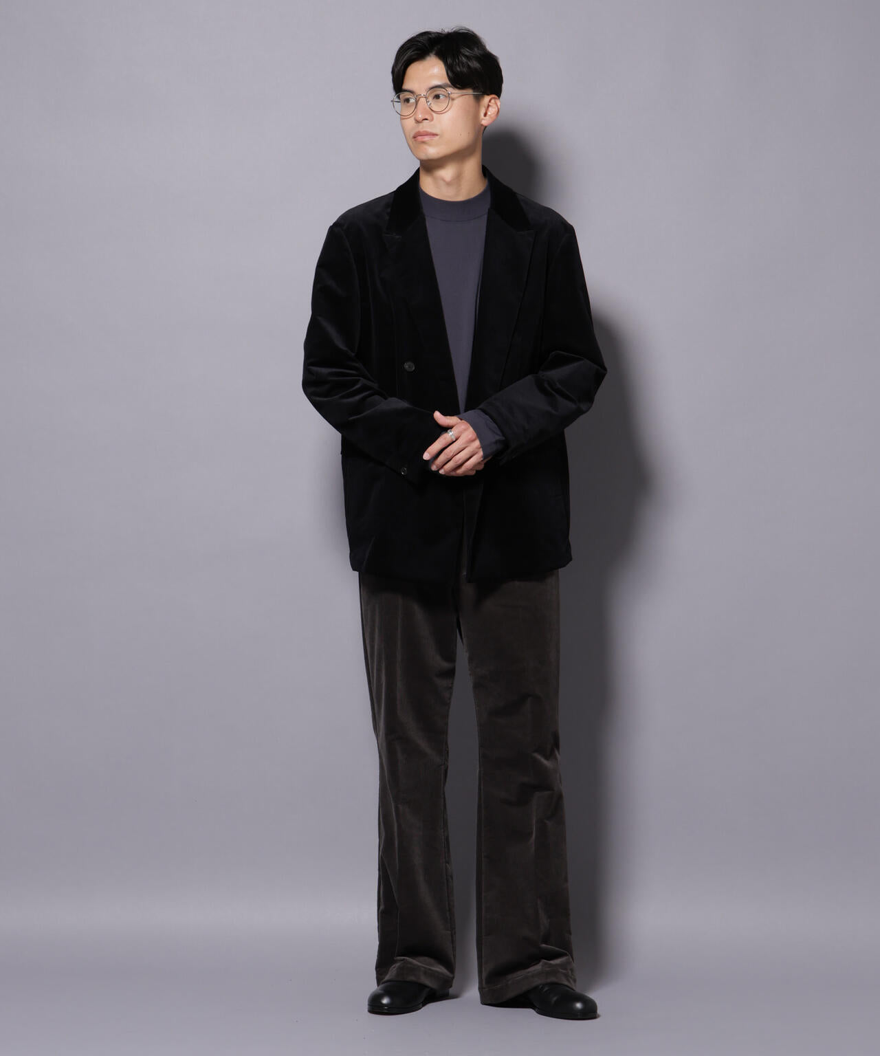 AIRコーデュロイ ダブルブレストジャケット/STRETCH(セットアップ可)