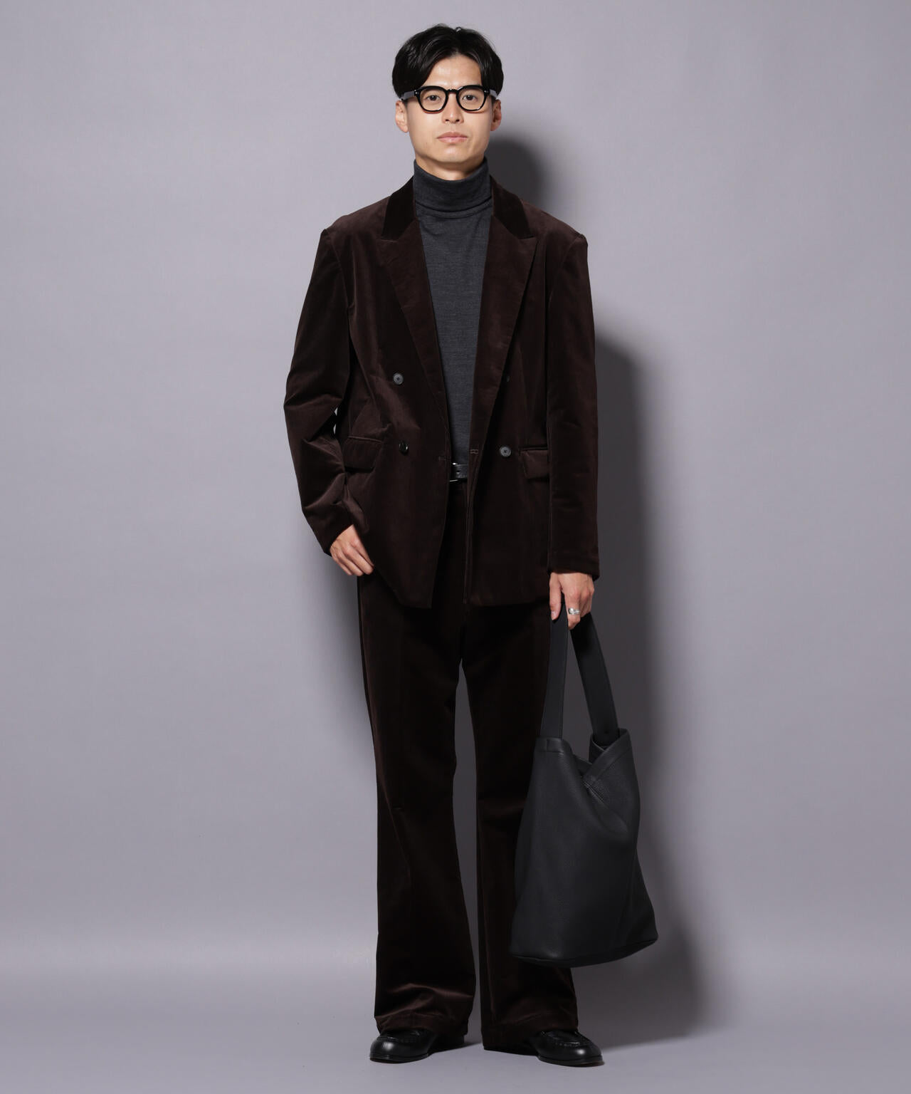 AIRコーデュロイ ダブルブレストジャケット/STRETCH(セットアップ可)