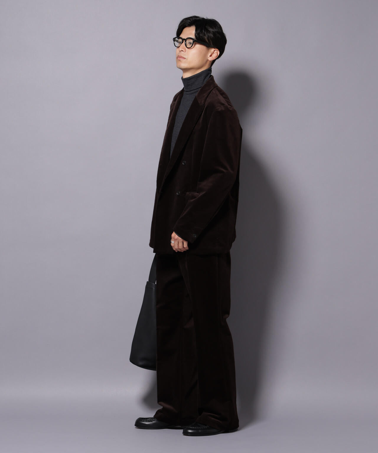 AIRコーデュロイ ダブルブレストジャケット/STRETCH(セットアップ可)