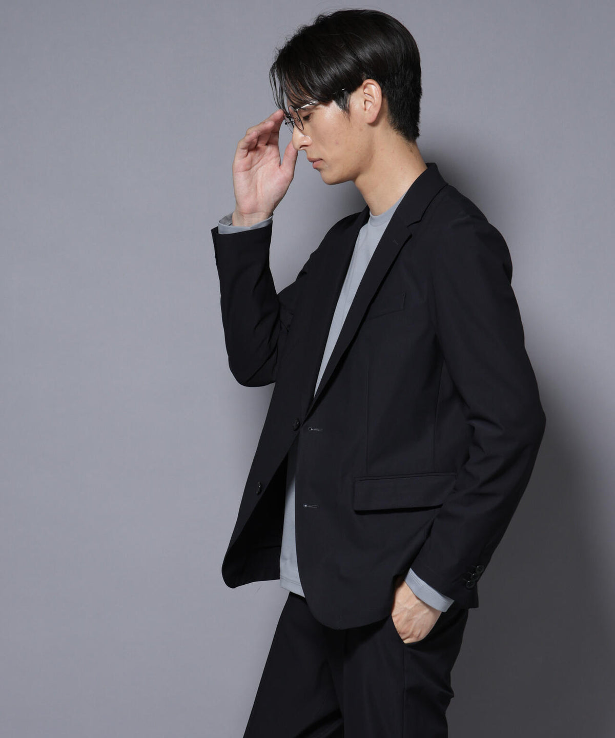 「N JACKET BASIC」TEXBRID(R) ツイルジャケット/ストレッチ・撥水(セットアップ可)