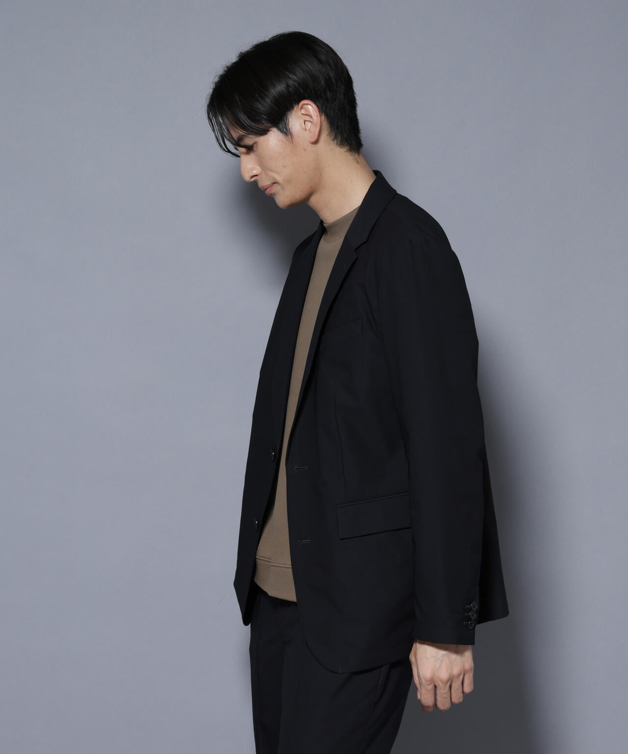 「N JACKET BASIC」SizeMoreTEXBRID(R)ストレッチジャケット(セットアップ可)
