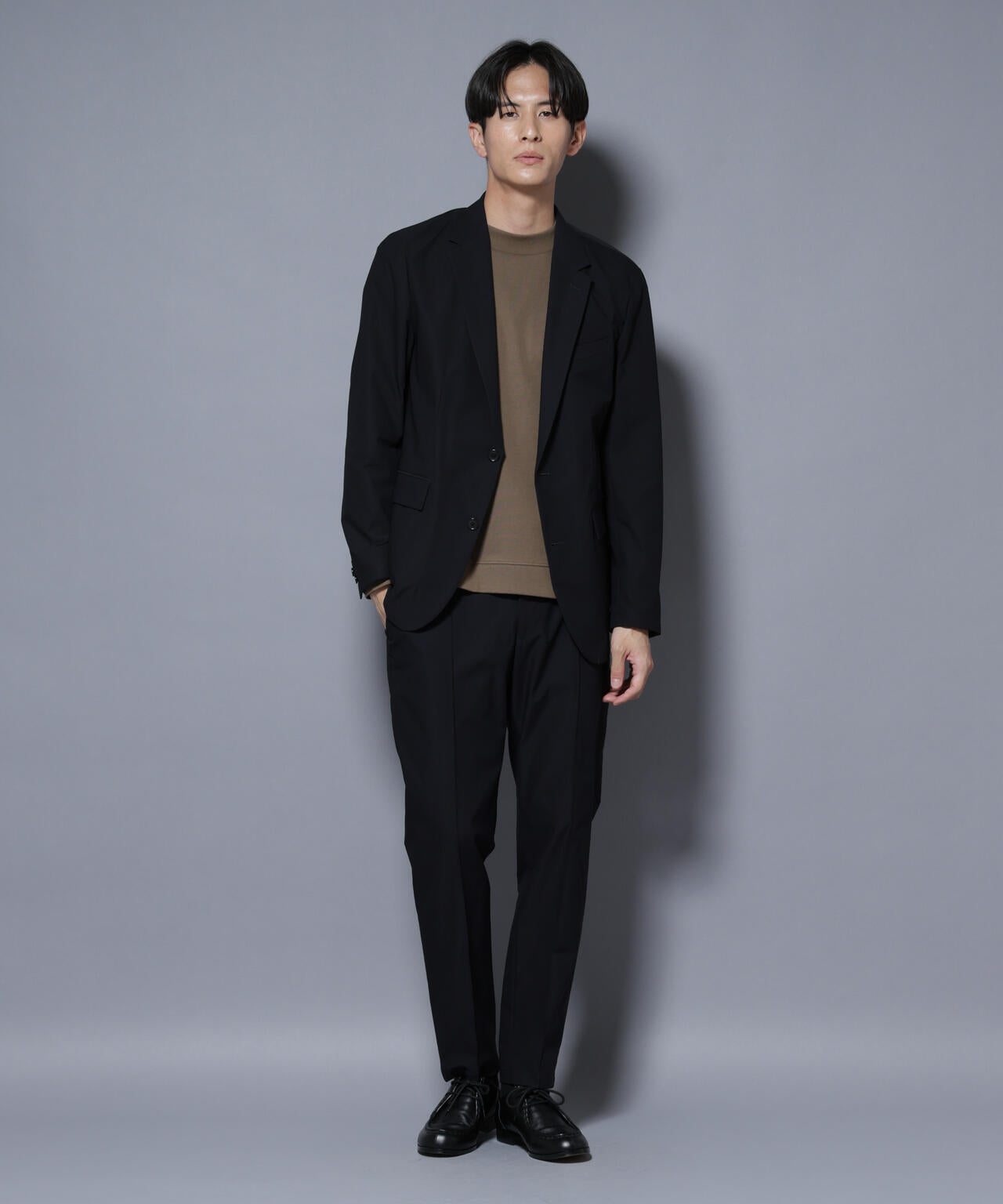 「N JACKET BASIC」SizeMoreTEXBRID(R)ストレッチジャケット(セットアップ可)