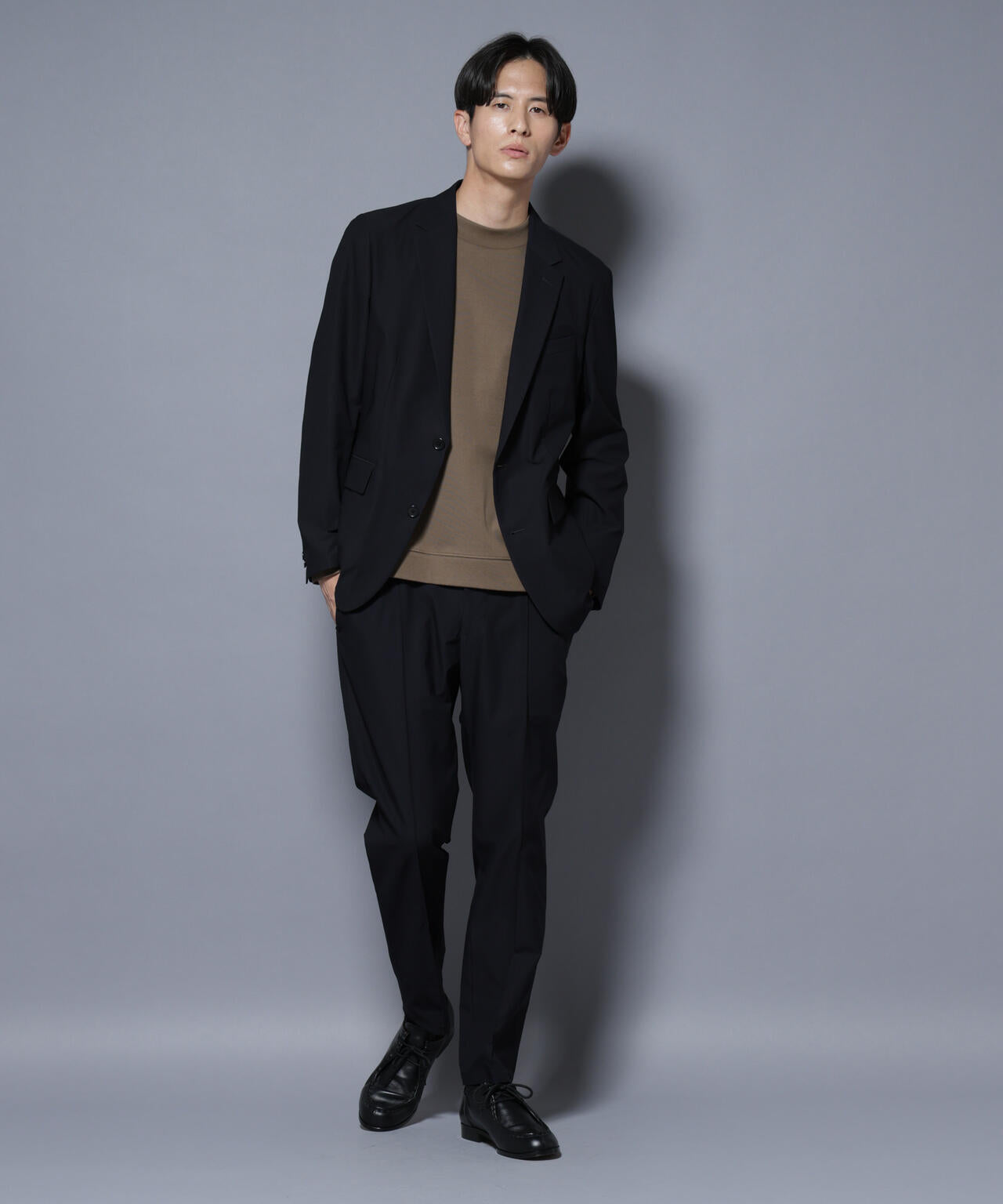 「N JACKET BASIC」SizeMoreTEXBRID(R)ストレッチジャケット(セットアップ可)