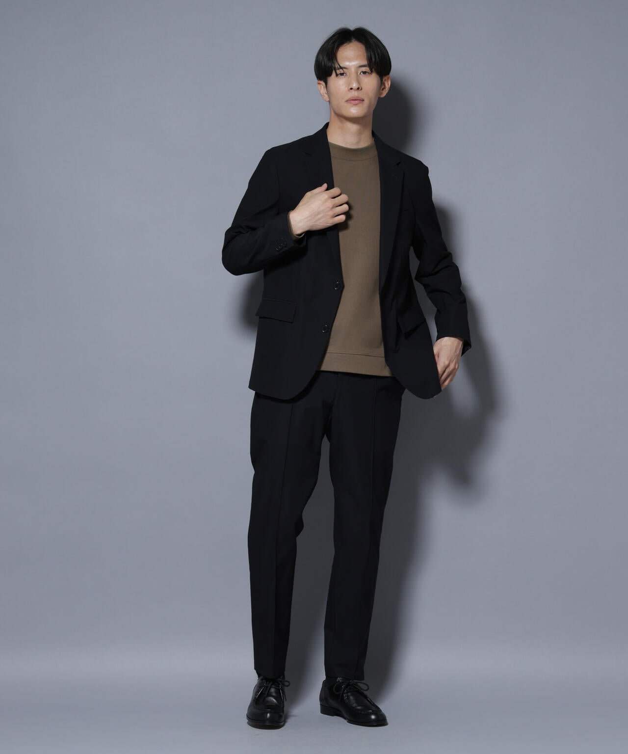 「N JACKET BASIC」SizeMoreTEXBRID(R)ストレッチジャケット(セットアップ可)