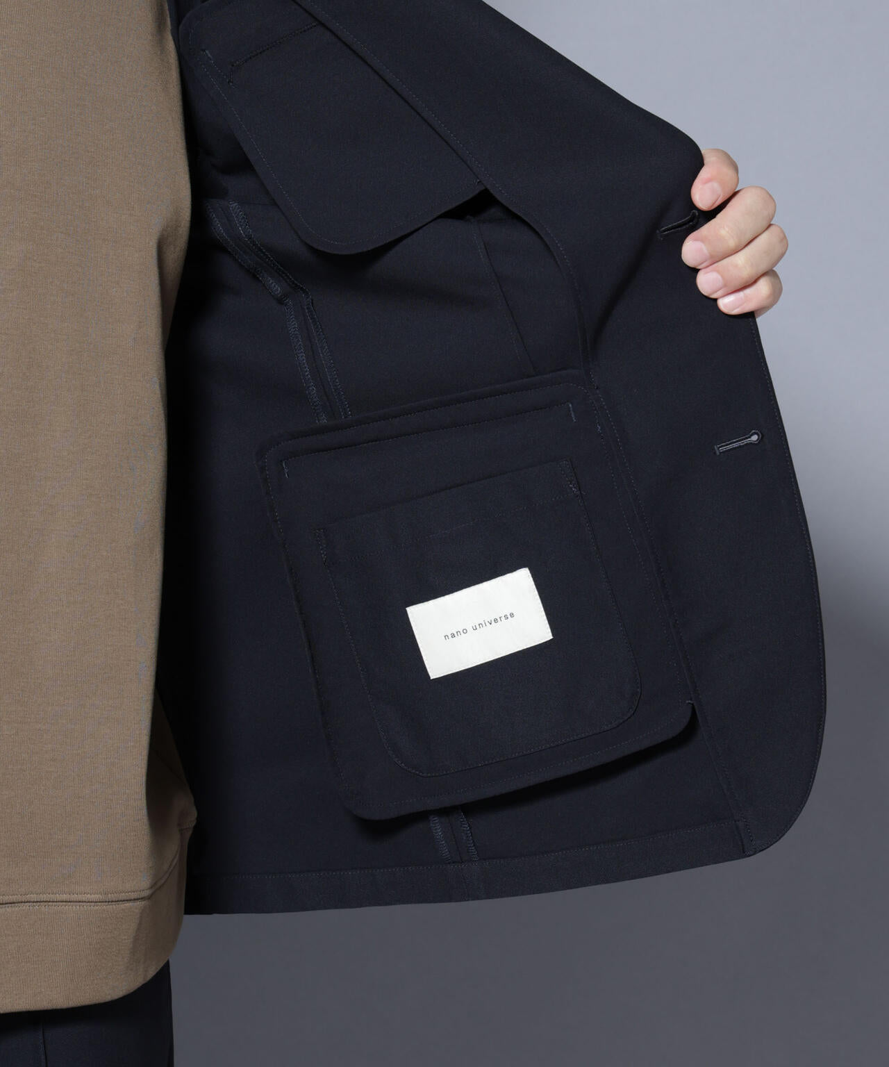 「N JACKET BASIC」SizeMoreTEXBRID(R)ストレッチジャケット(セットアップ可)