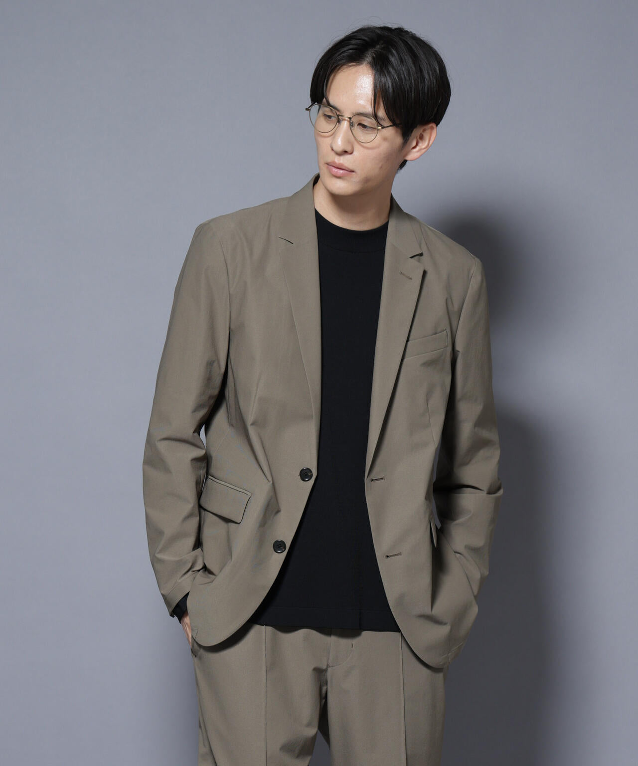 「N JACKET BASIC」SizeMoreTEXBRID(R)ストレッチジャケット(セットアップ可)