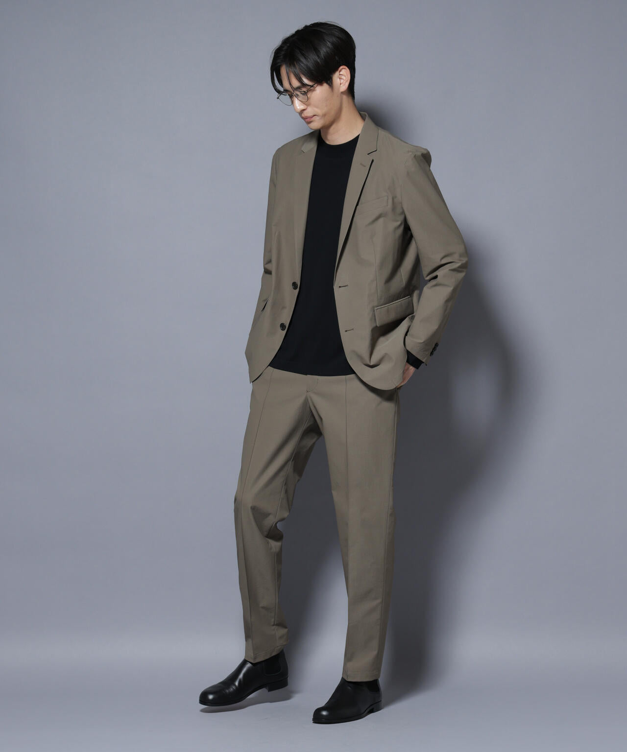 「N JACKET BASIC」SizeMoreTEXBRID(R)ストレッチジャケット(セットアップ可)