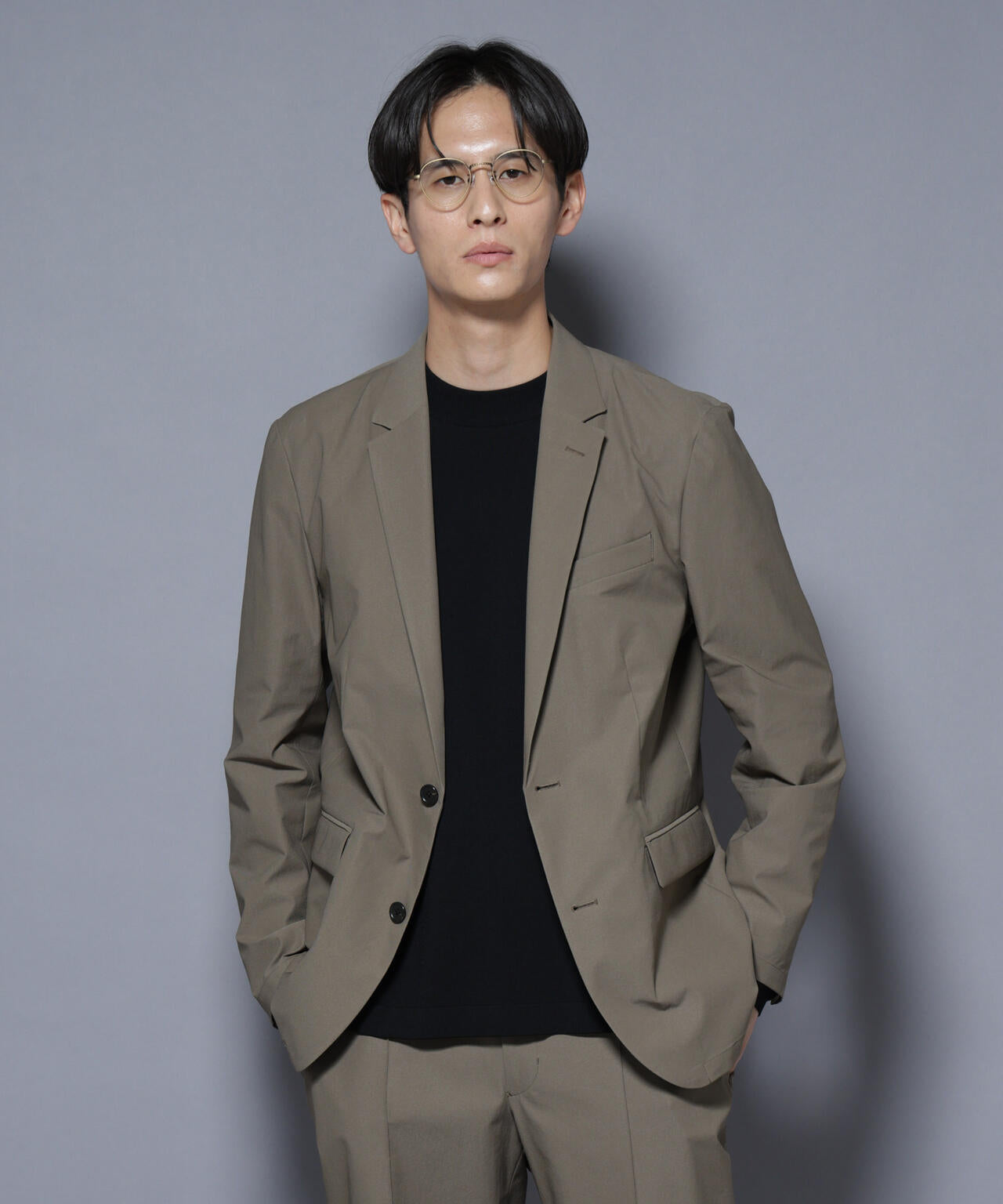 「N JACKET BASIC」SizeMoreTEXBRID(R)ストレッチジャケット(セットアップ可)