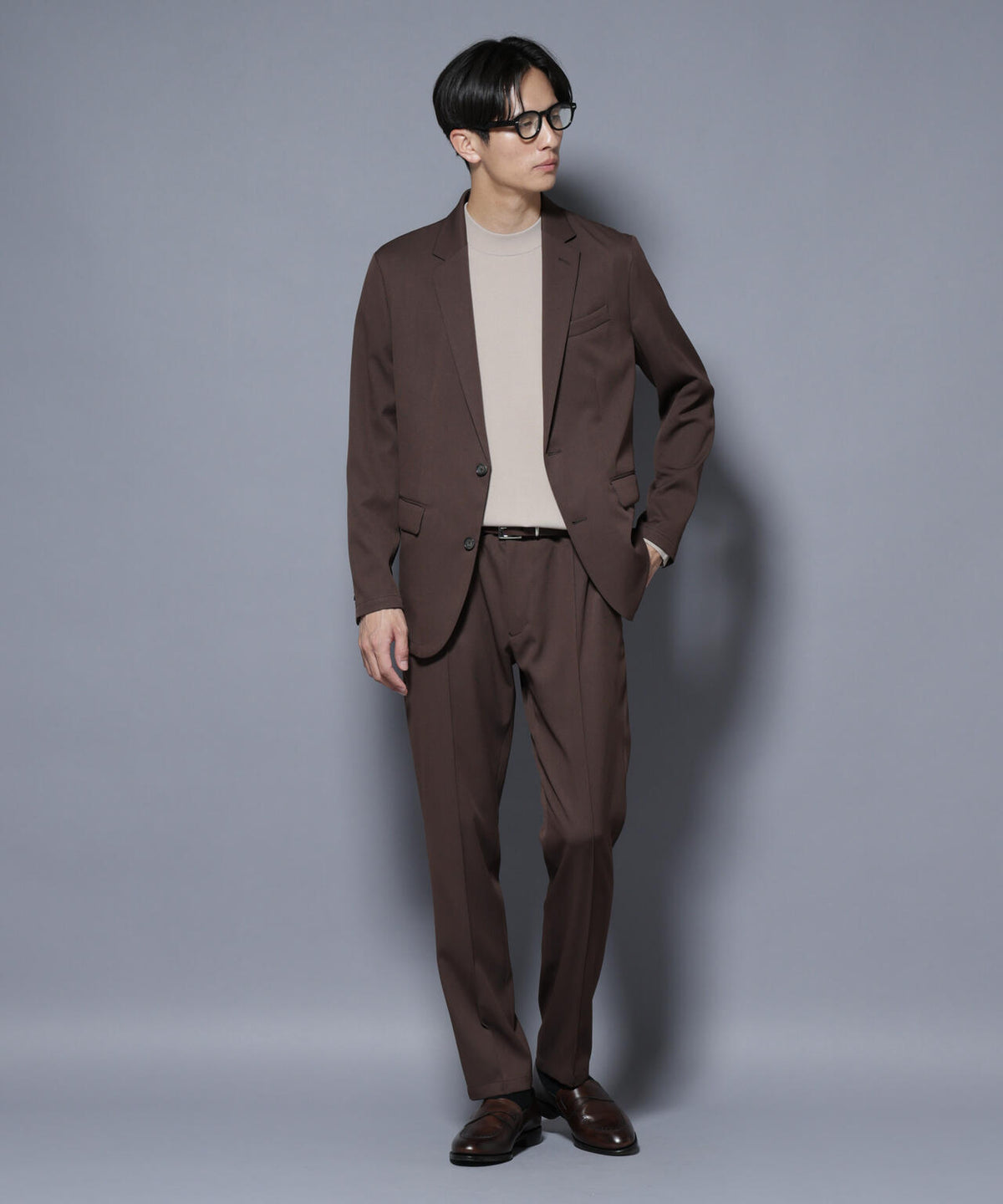 「N JACKET BASIC」シャドーストライプジャケット(セットアップ可)
