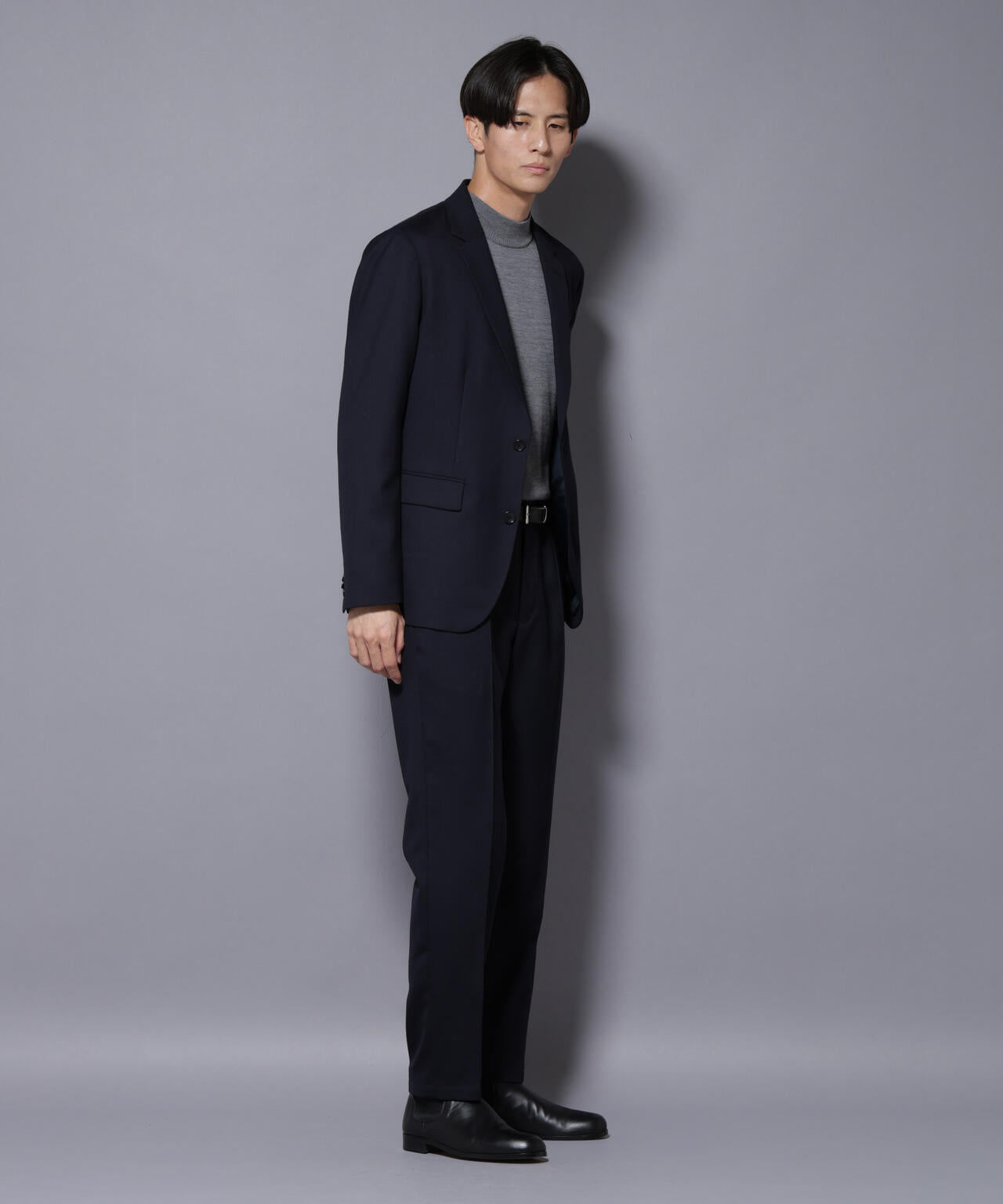 「N JACKET PREMIUM」RENU(R) ウール混洗えるサキソニージャケット(セットアップ可)