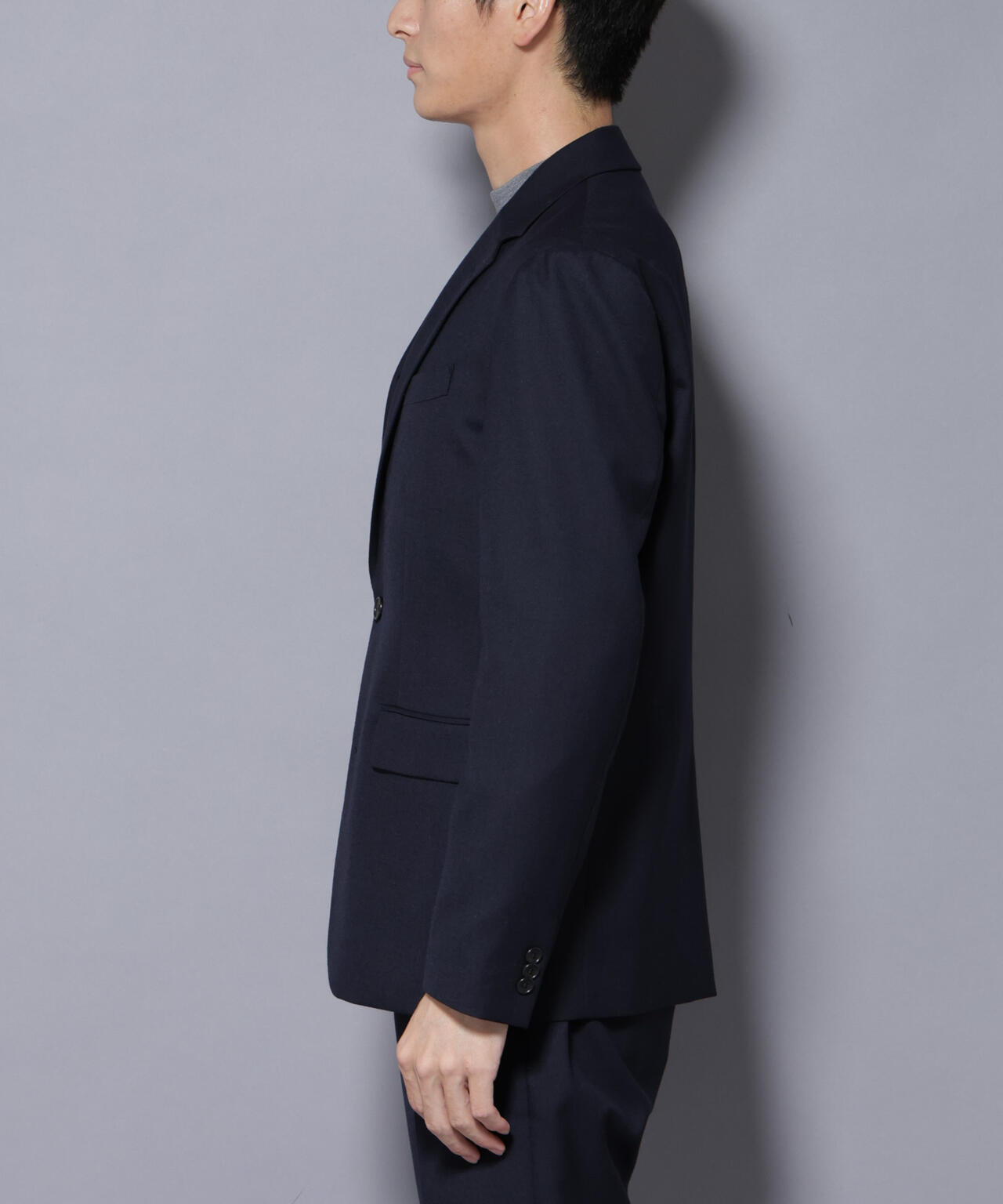 「N JACKET PREMIUM」RENU(R) ウール混洗えるサキソニージャケット(セットアップ可)