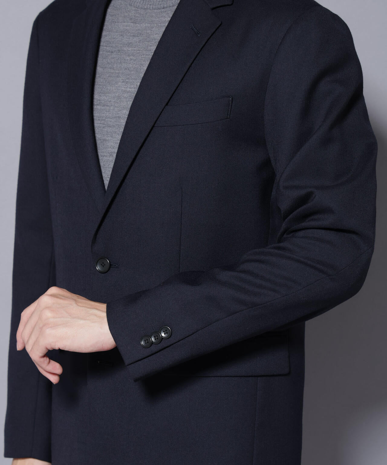 「N JACKET PREMIUM」RENU(R) ウール混洗えるサキソニージャケット(セットアップ可)