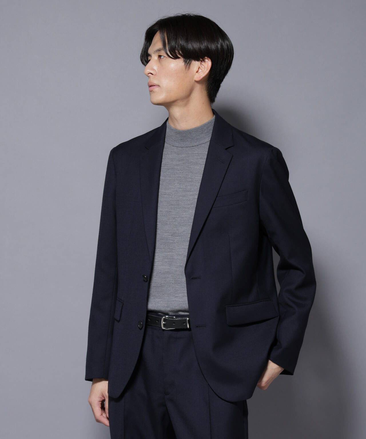 「N JACKET PREMIUM」RENU(R) ウール混洗えるサキソニージャケット(セットアップ可)