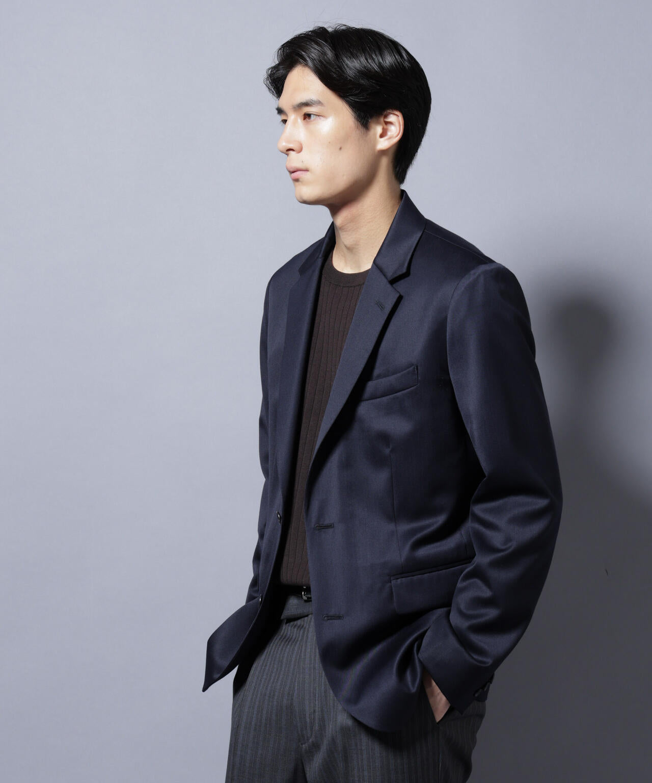 【大人気セットアップ】「Damerino Select」 ウールシルクベネシャンジャケット(セットアップ可)