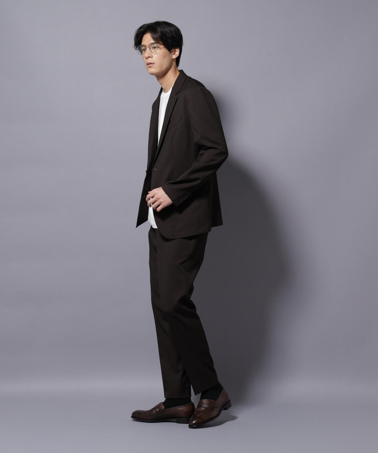 【大人気セットアップ】「Damerino」LANATEC(R)シャークスキンセットアップ防シワ形態安定